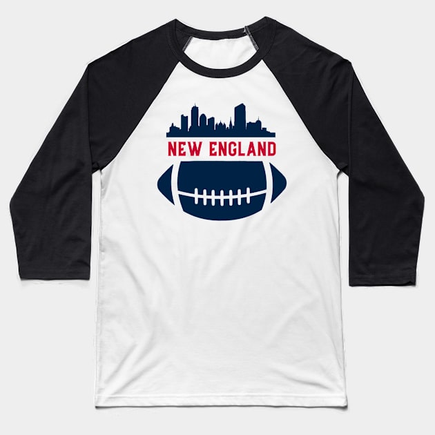 New England Boston Football Baseball T-Shirt by Sloop